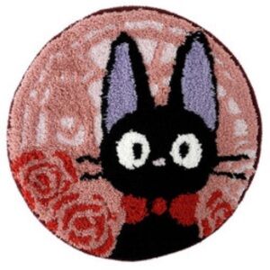 BNWT Japan 38cm Kiki's Delivery Service Jiji Seat cushion round Floor mat Ghibli